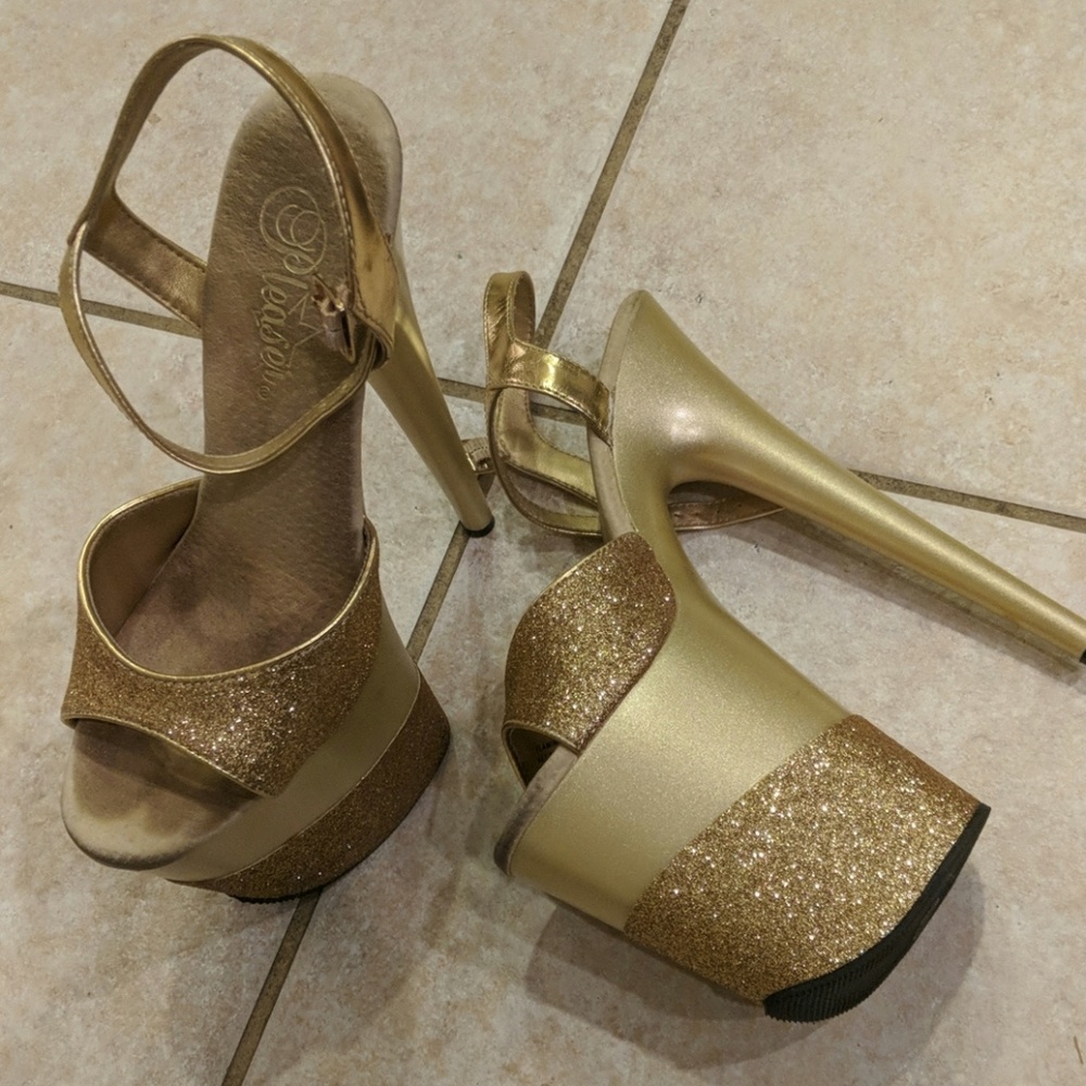 Used exotic dance heels